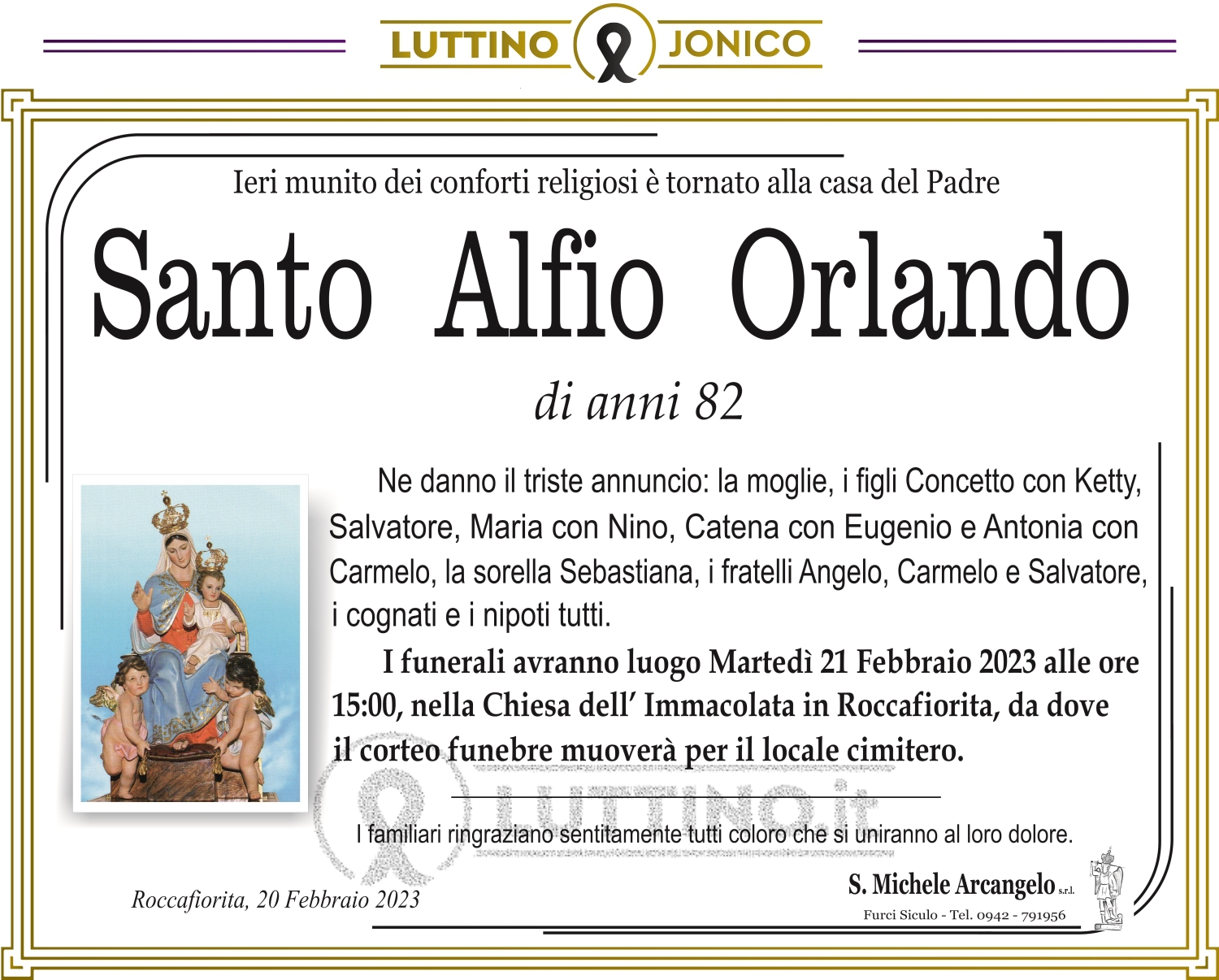 Santo Alfio Orlando 